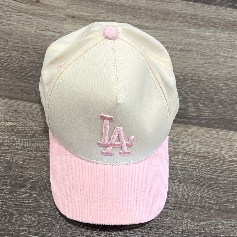 Pink and Cream Cap